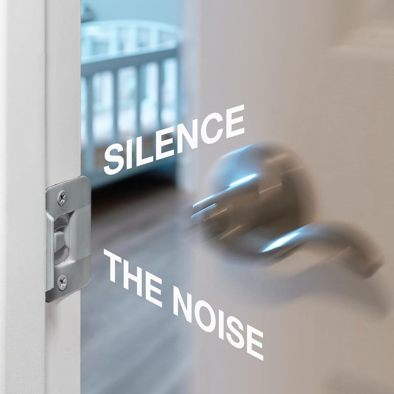 BrainExploder Door Silencer Strike Plate - Flexible, Noise Eliminating Fix for Loud Latches | Fits with No Modifications, Stops Slamming | -20 dB | 4X Quieter | Gray/Two Pack - Image 3